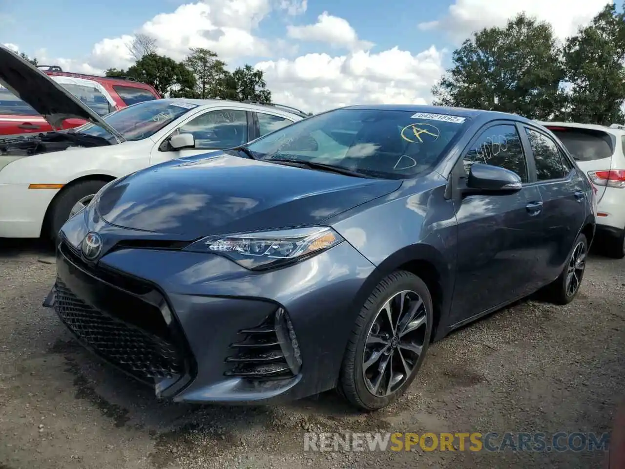 2 Photograph of a damaged car 5YFBURHE2KP868589 TOYOTA COROLLA 2019