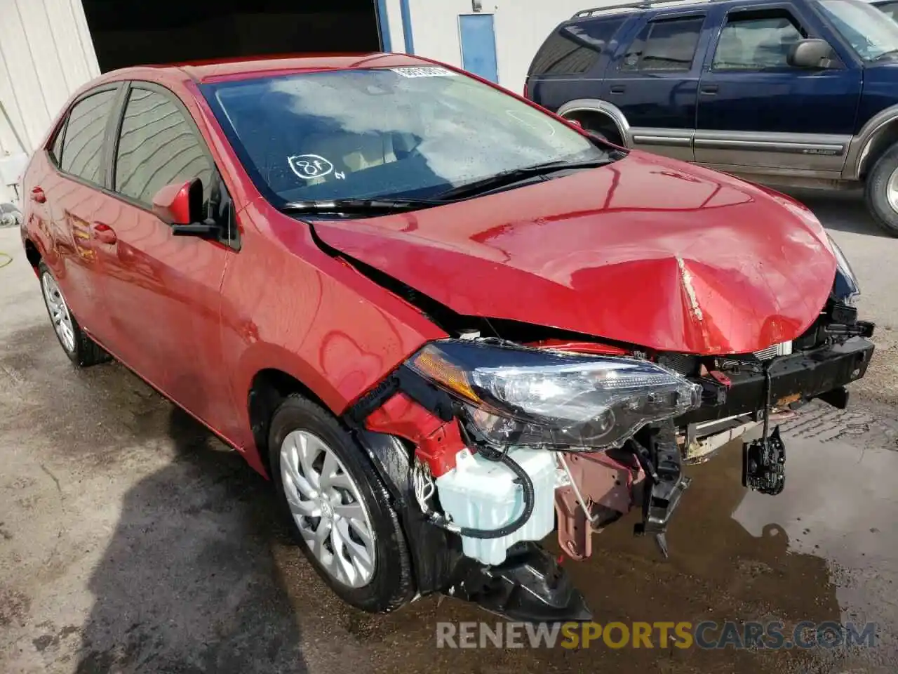 1 Photograph of a damaged car 5YFBURHE2KP868818 TOYOTA COROLLA 2019