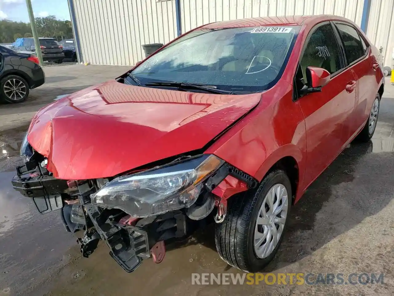 2 Photograph of a damaged car 5YFBURHE2KP868818 TOYOTA COROLLA 2019