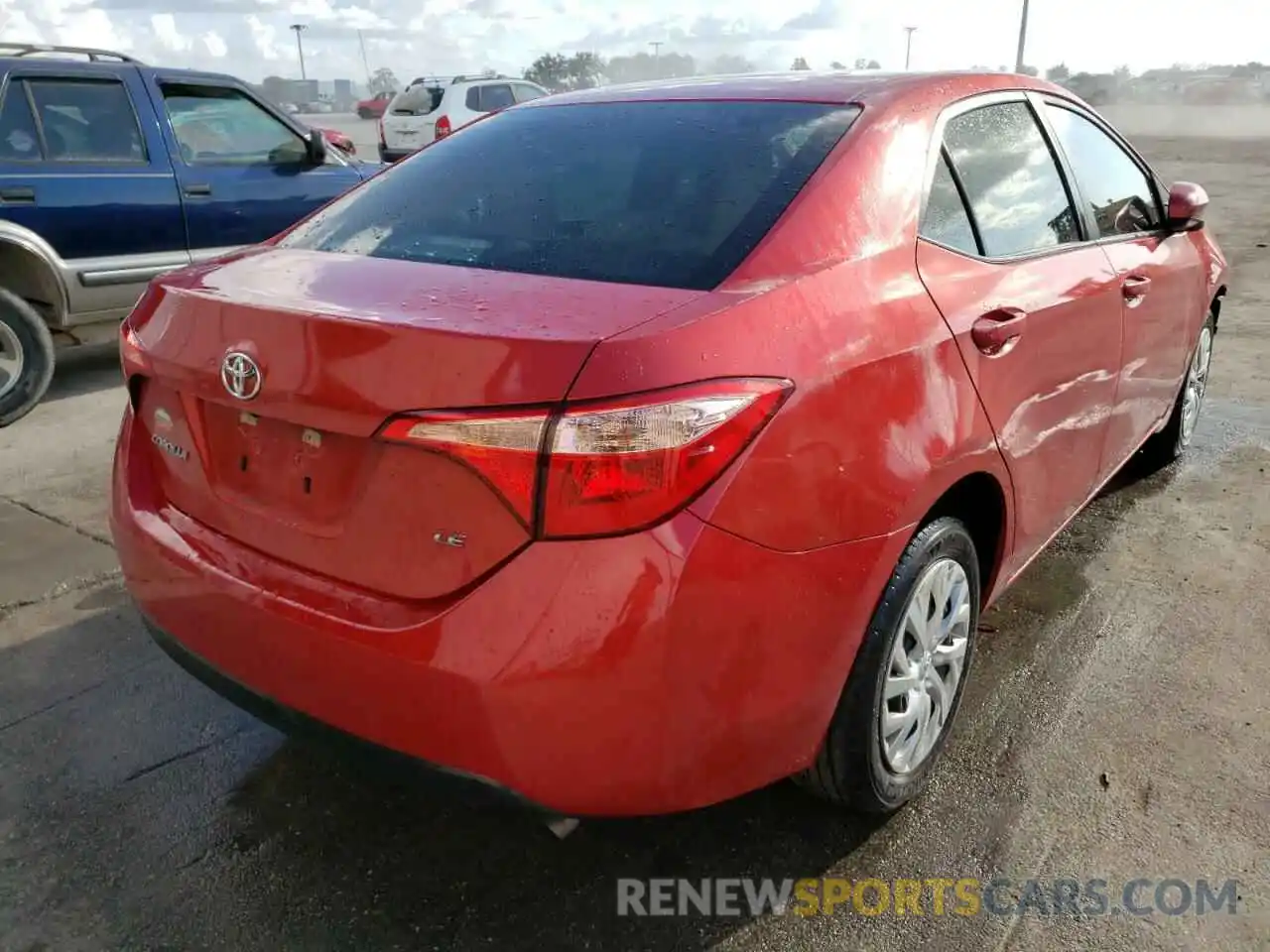 4 Photograph of a damaged car 5YFBURHE2KP868818 TOYOTA COROLLA 2019