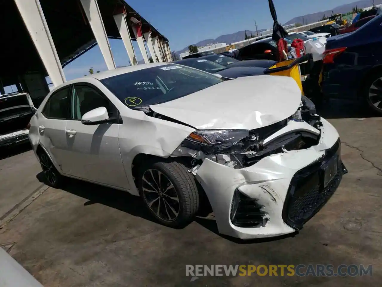 1 Photograph of a damaged car 5YFBURHE2KP868849 TOYOTA COROLLA 2019