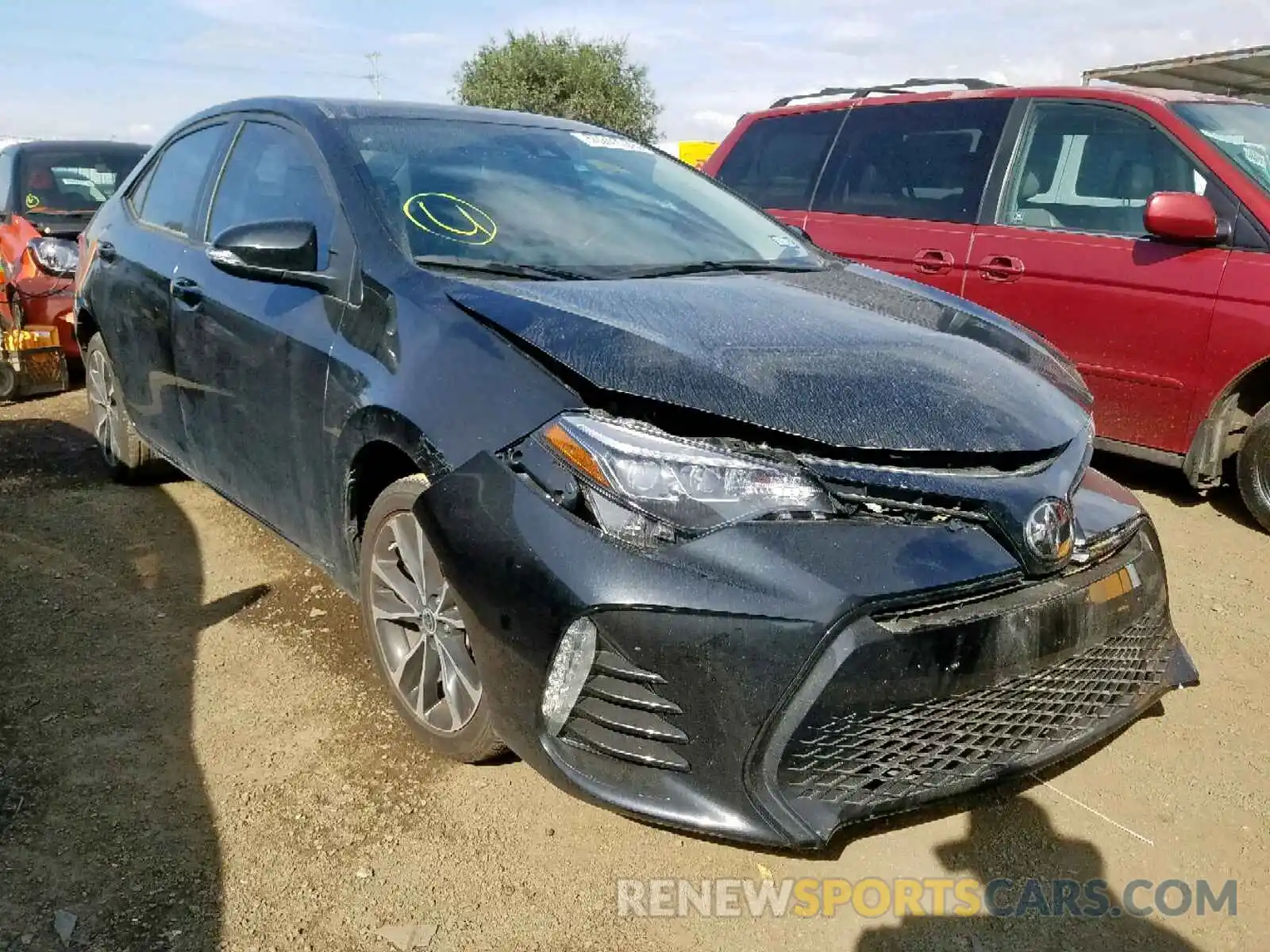 1 Photograph of a damaged car 5YFBURHE2KP869032 TOYOTA COROLLA 2019