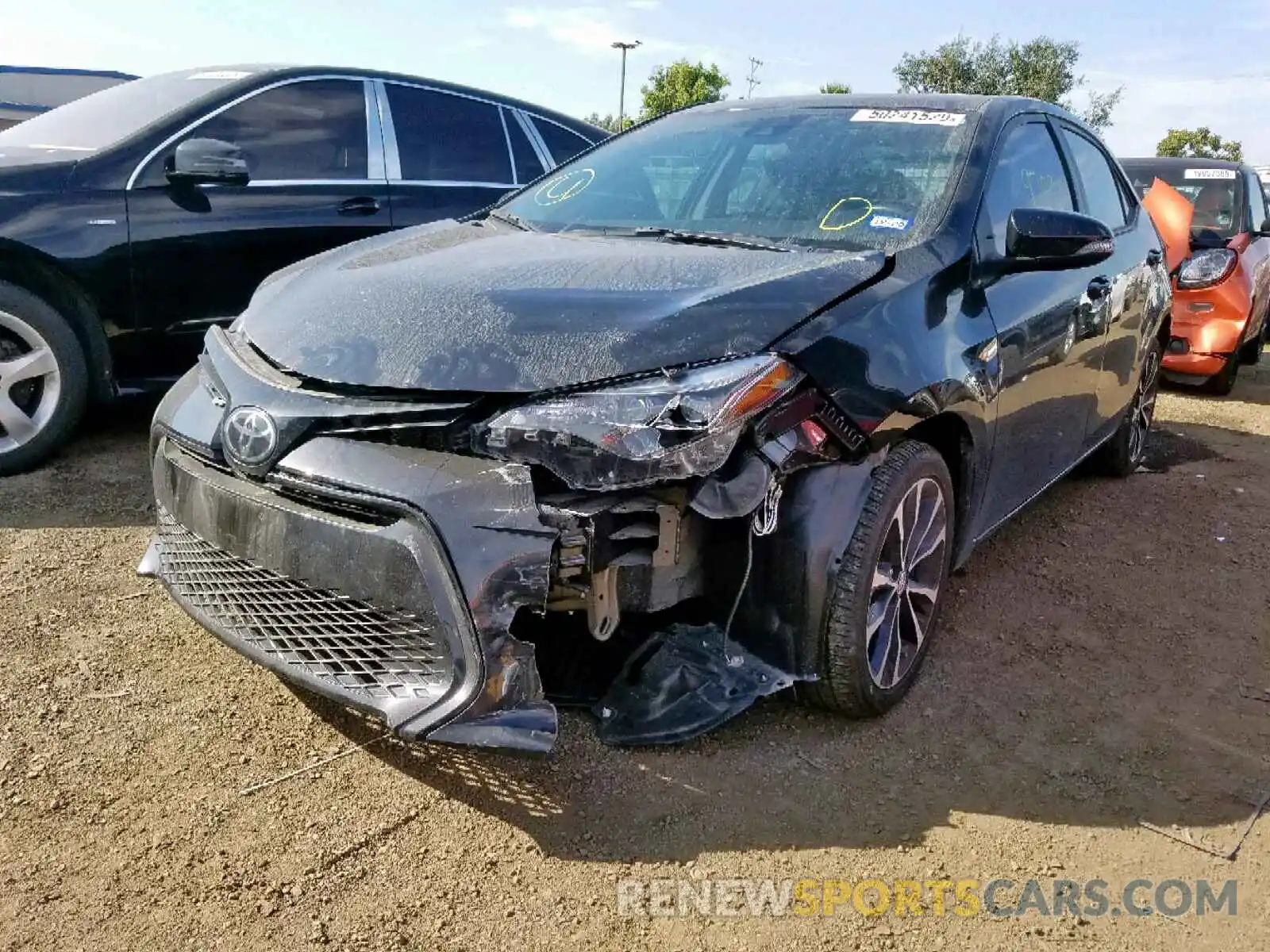 2 Photograph of a damaged car 5YFBURHE2KP869032 TOYOTA COROLLA 2019