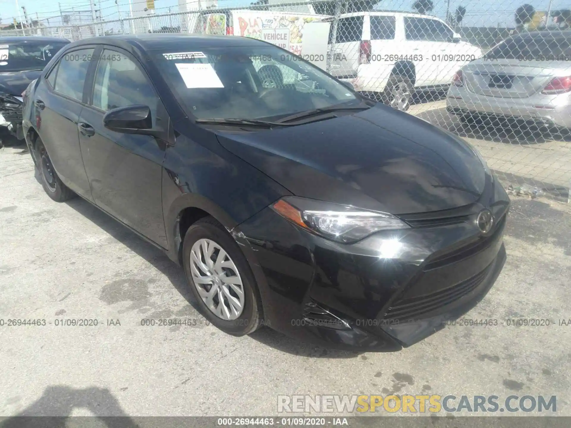 1 Photograph of a damaged car 5YFBURHE2KP869094 TOYOTA COROLLA 2019