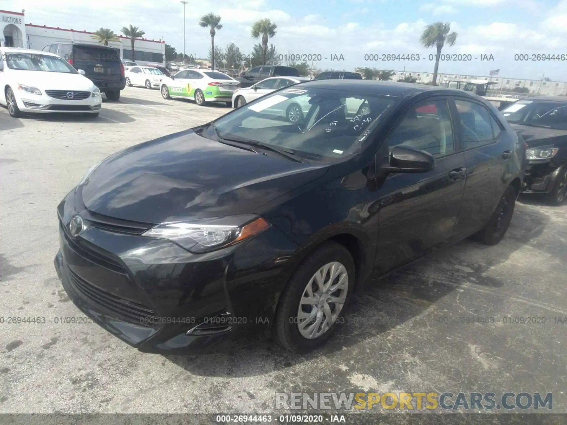 2 Photograph of a damaged car 5YFBURHE2KP869094 TOYOTA COROLLA 2019