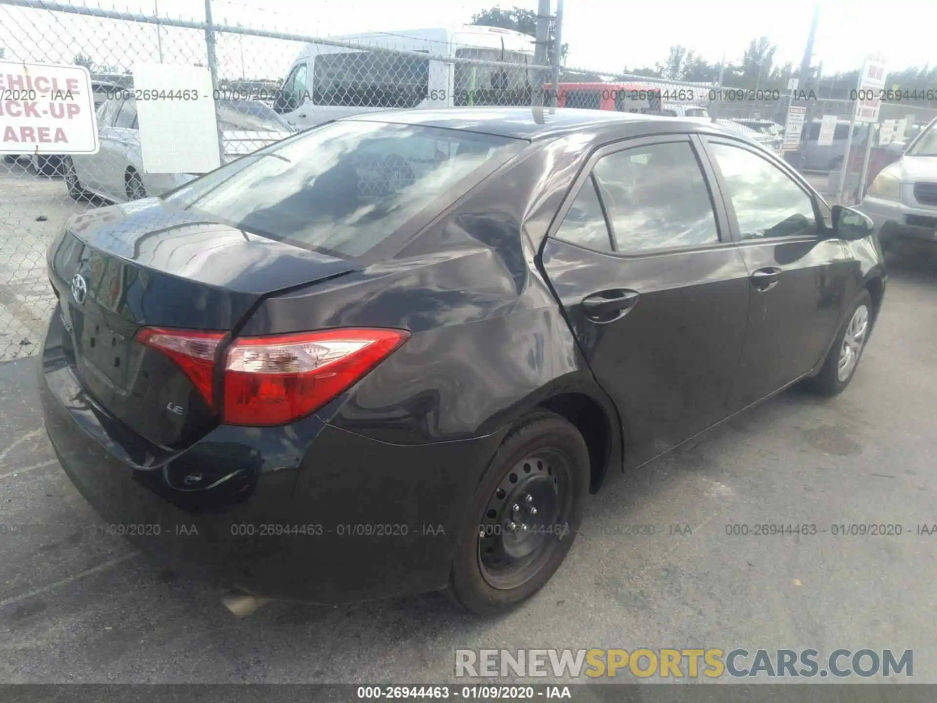 4 Photograph of a damaged car 5YFBURHE2KP869094 TOYOTA COROLLA 2019