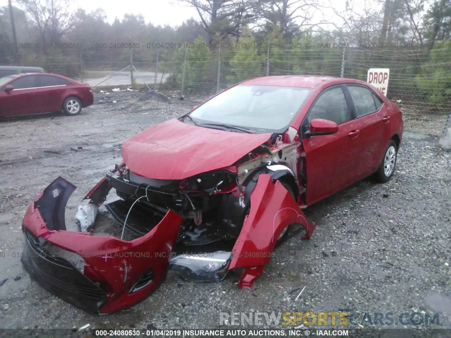 2 Photograph of a damaged car 5YFBURHE2KP869208 TOYOTA COROLLA 2019