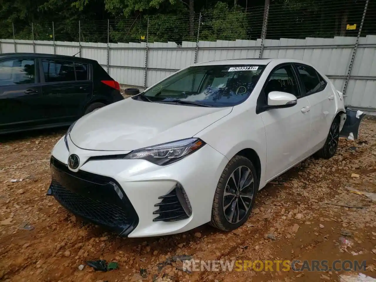 2 Photograph of a damaged car 5YFBURHE2KP869239 TOYOTA COROLLA 2019