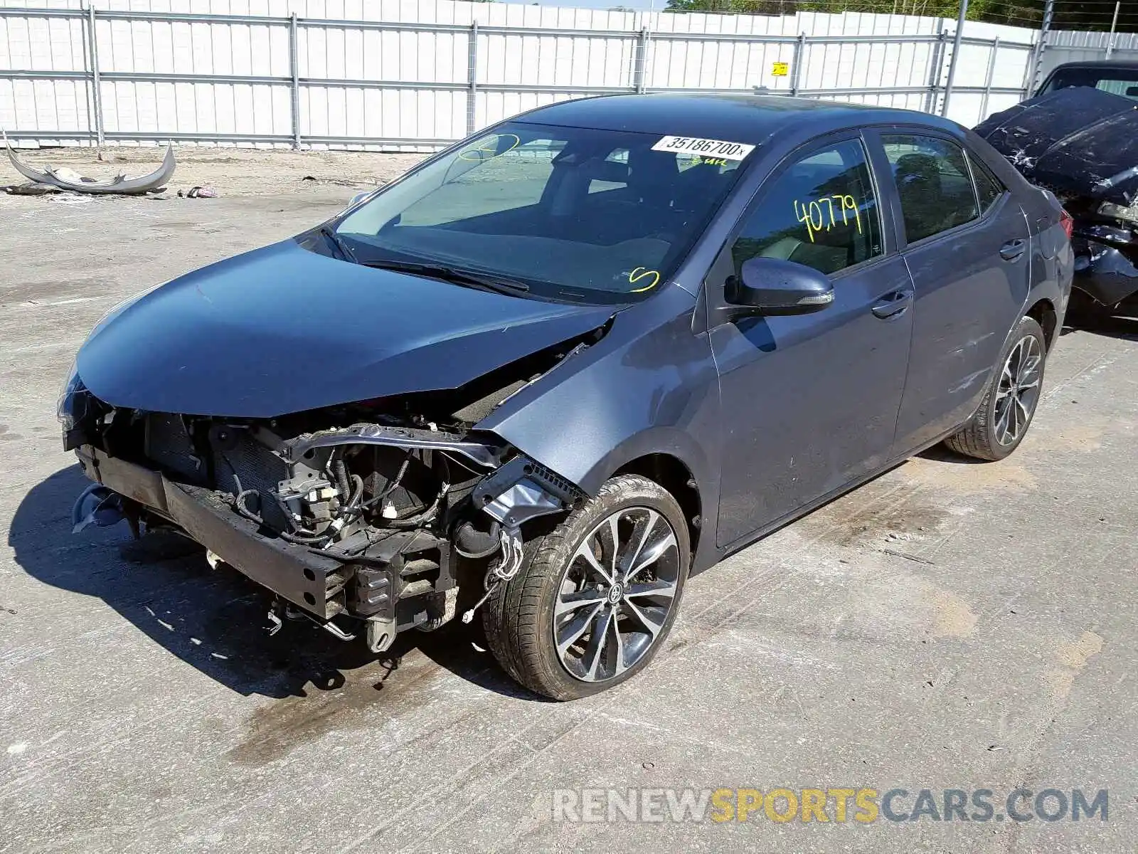 2 Photograph of a damaged car 5YFBURHE2KP869466 TOYOTA COROLLA 2019