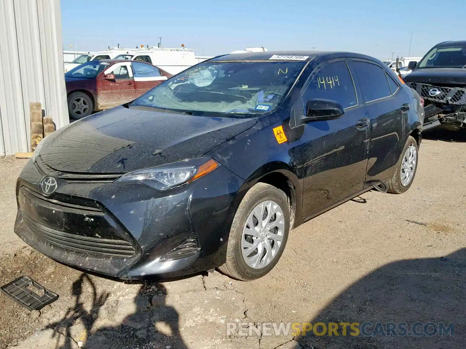 2 Photograph of a damaged car 5YFBURHE2KP869869 TOYOTA COROLLA 2019