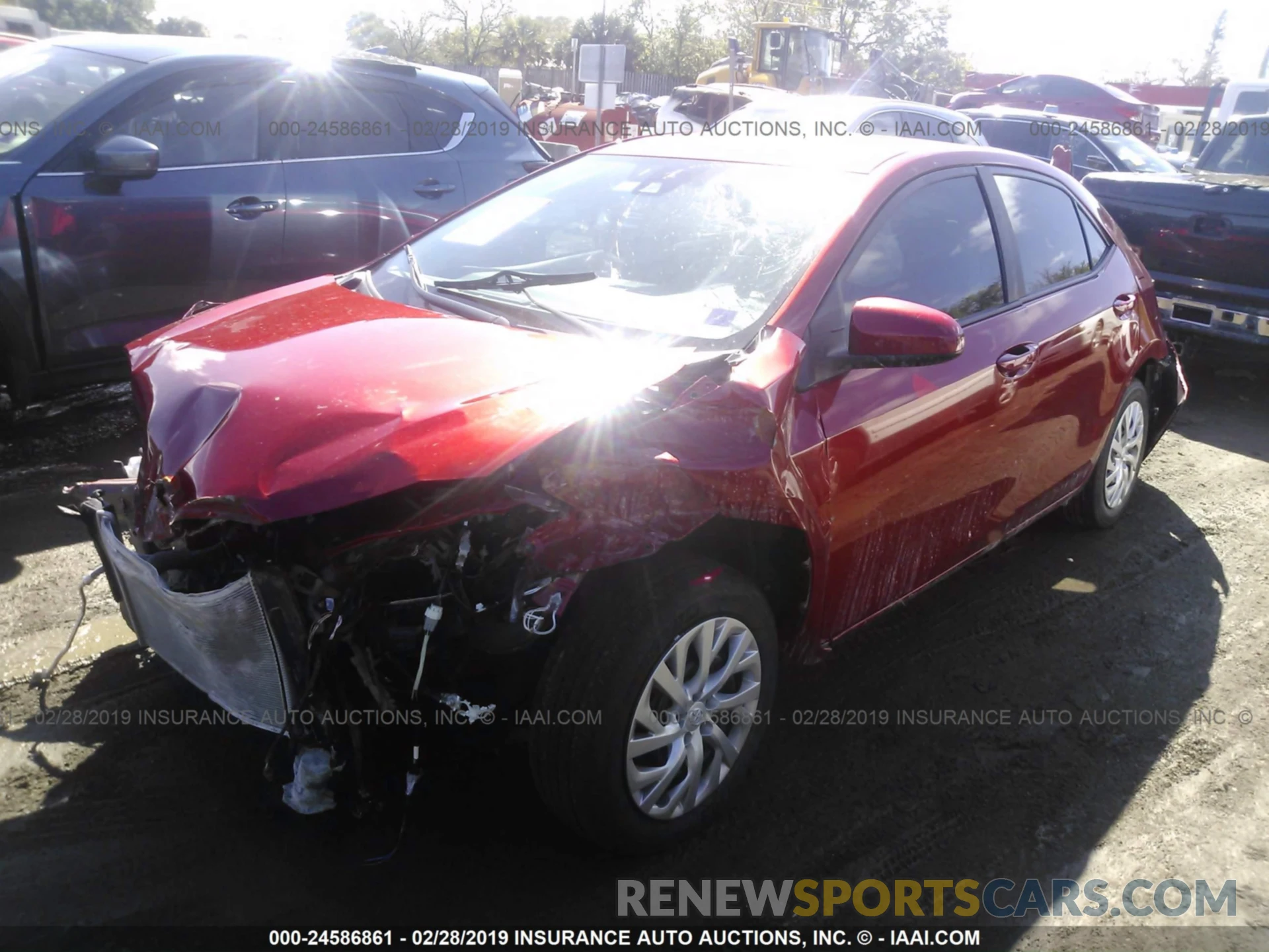 2 Photograph of a damaged car 5YFBURHE2KP870083 TOYOTA COROLLA 2019