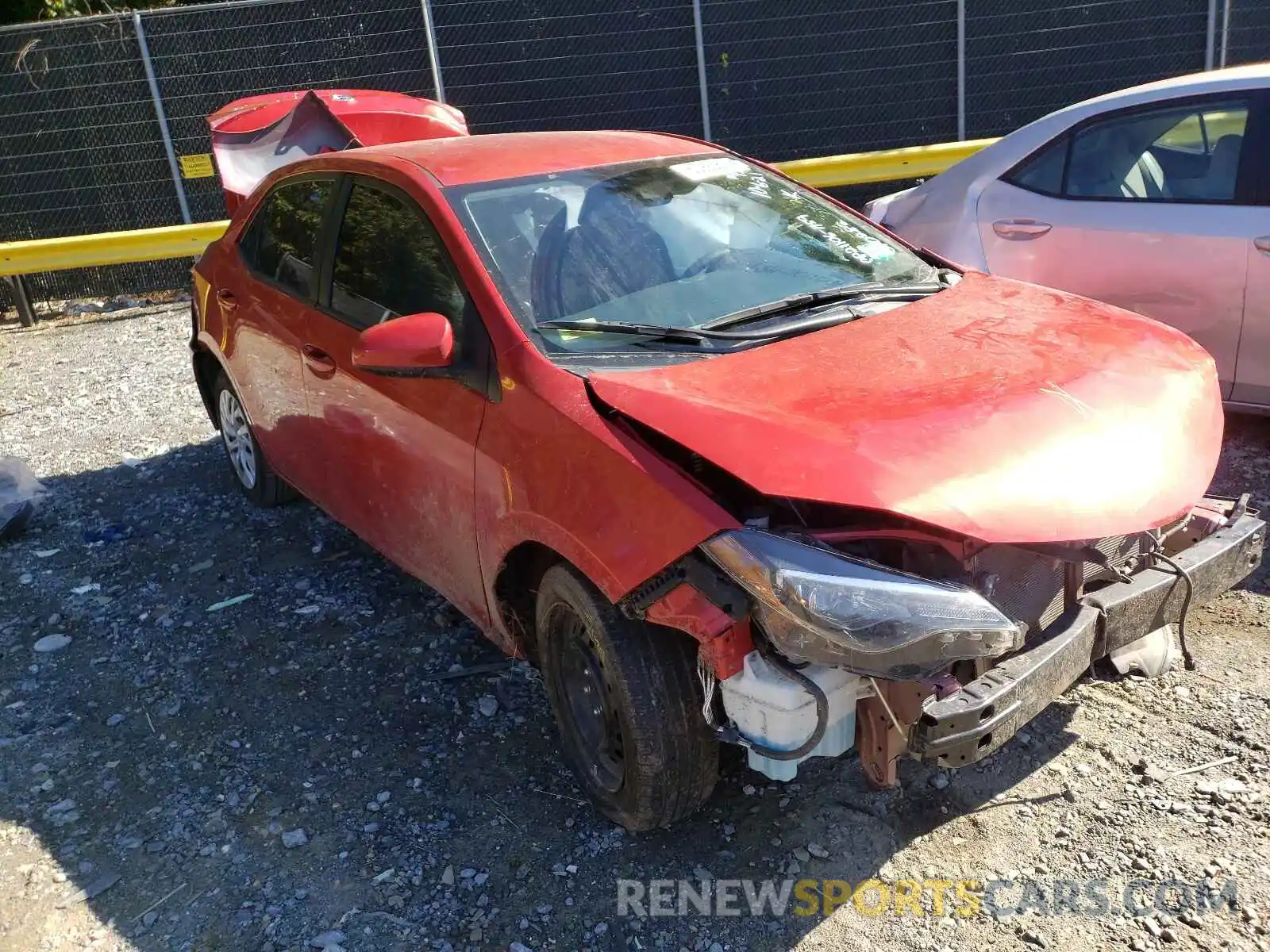 1 Photograph of a damaged car 5YFBURHE2KP870326 TOYOTA COROLLA 2019