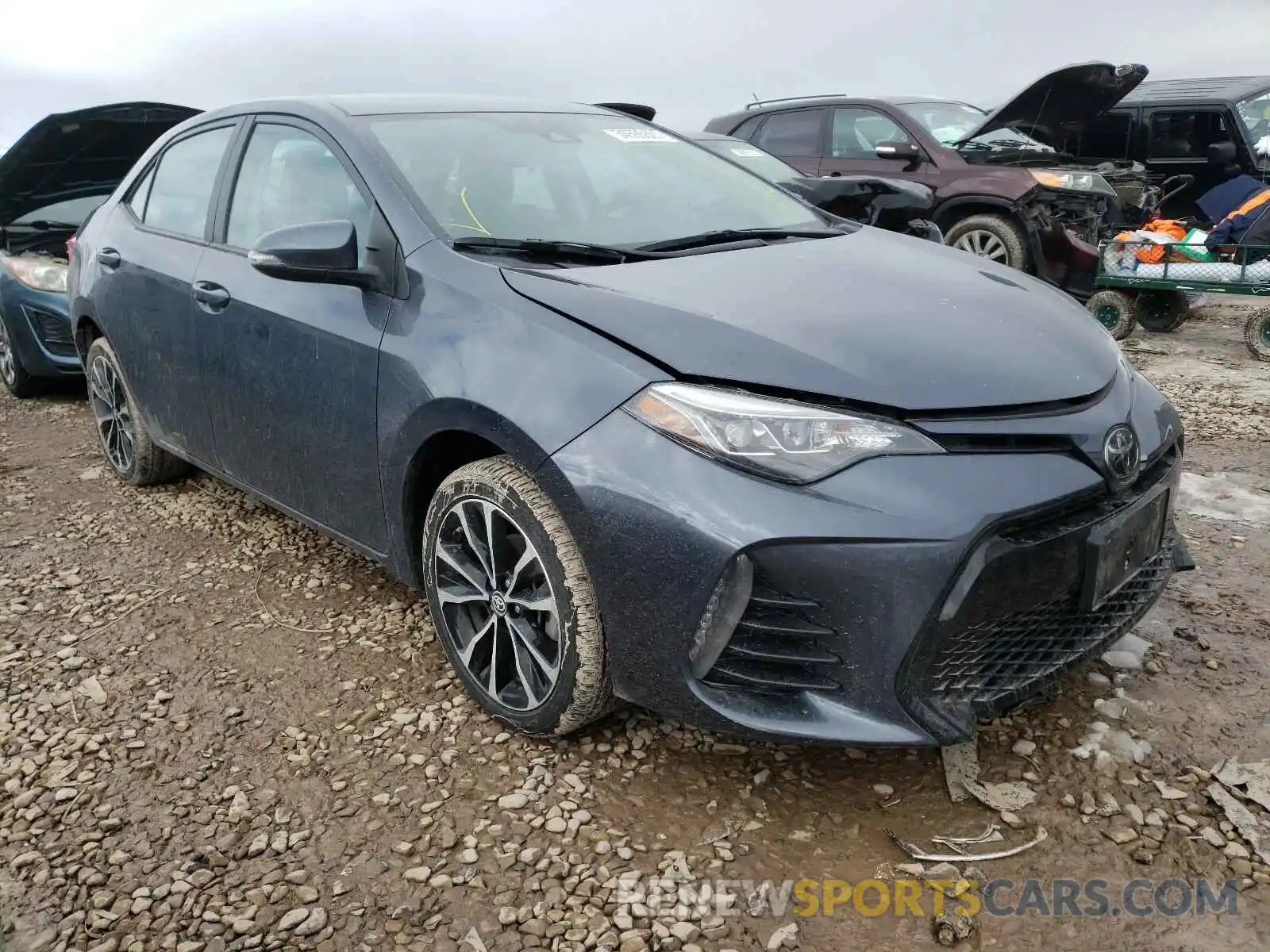 1 Photograph of a damaged car 5YFBURHE2KP870424 TOYOTA COROLLA 2019