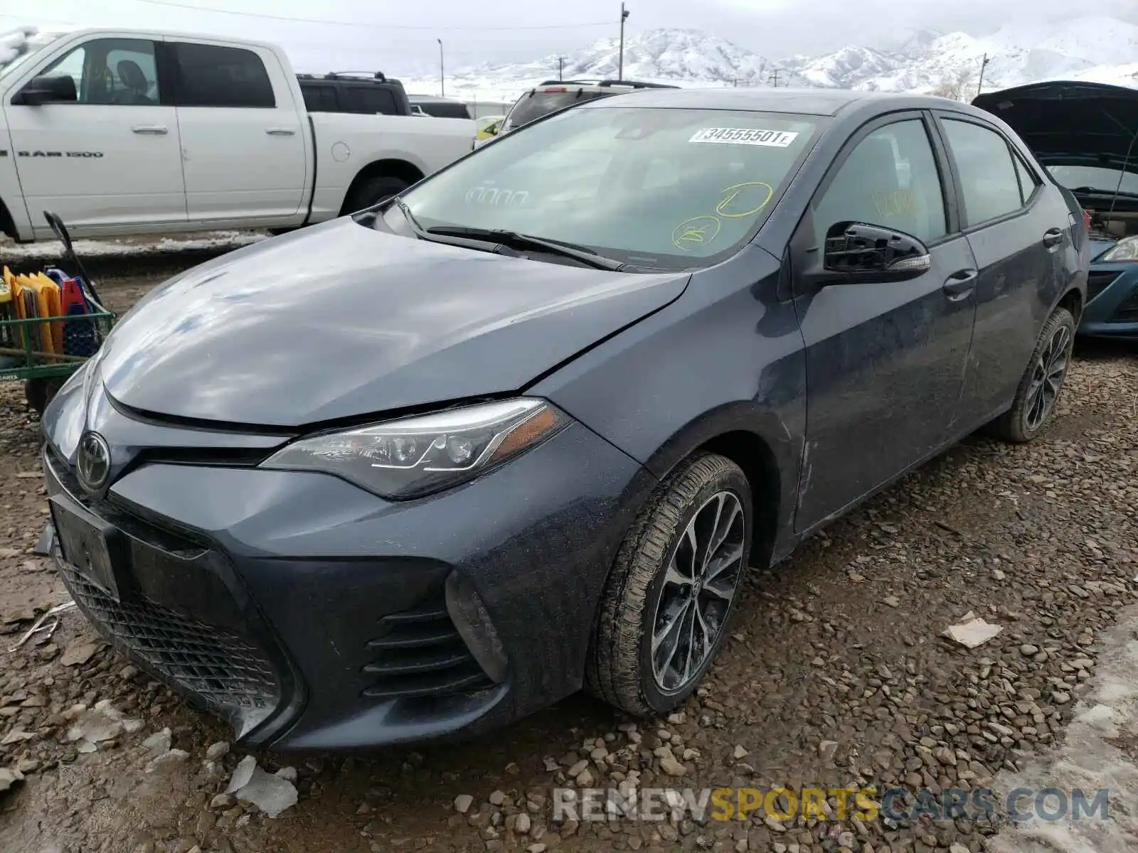 2 Photograph of a damaged car 5YFBURHE2KP870424 TOYOTA COROLLA 2019