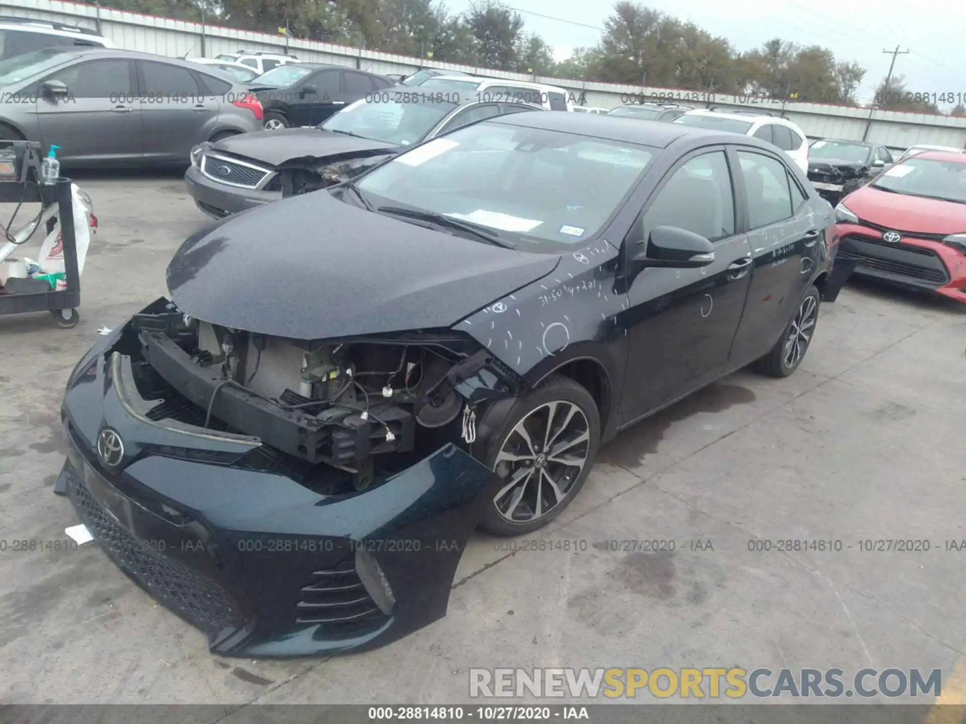 2 Photograph of a damaged car 5YFBURHE2KP870472 TOYOTA COROLLA 2019