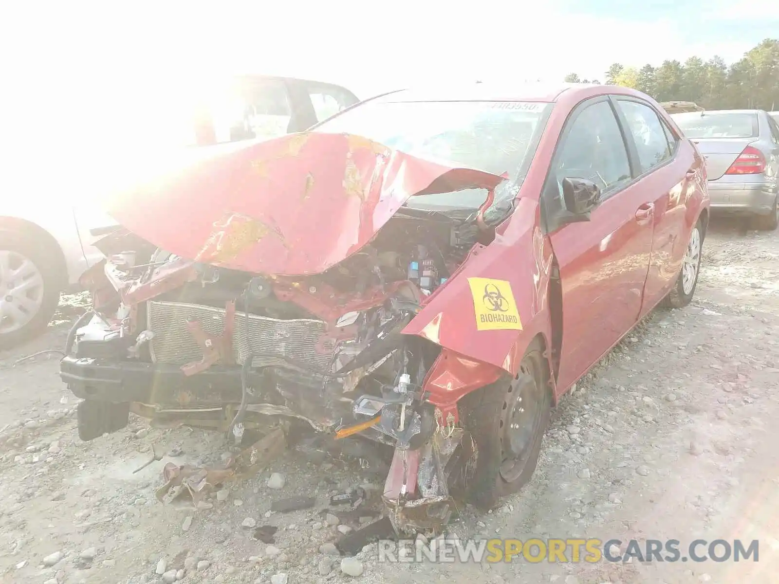 2 Photograph of a damaged car 5YFBURHE2KP870519 TOYOTA COROLLA 2019