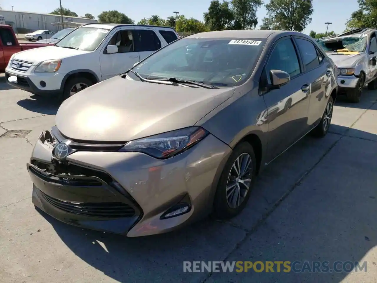 2 Photograph of a damaged car 5YFBURHE2KP870617 TOYOTA COROLLA 2019