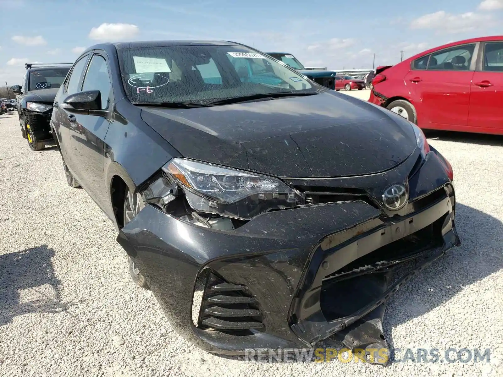 1 Photograph of a damaged car 5YFBURHE2KP870651 TOYOTA COROLLA 2019