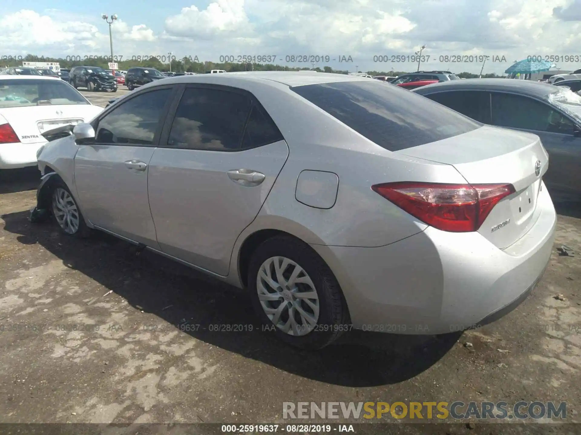 3 Photograph of a damaged car 5YFBURHE2KP870813 TOYOTA COROLLA 2019