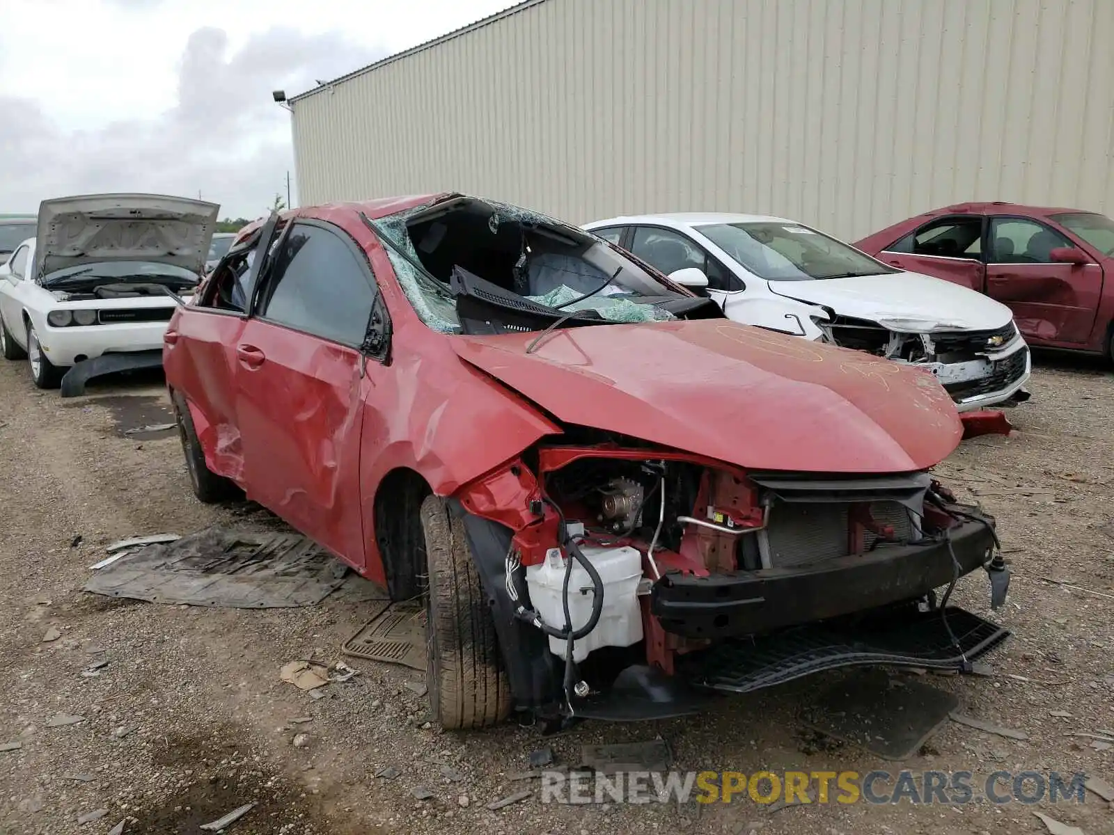 1 Photograph of a damaged car 5YFBURHE2KP871217 TOYOTA COROLLA 2019