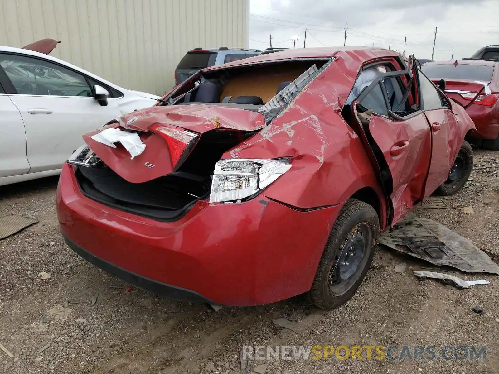 4 Photograph of a damaged car 5YFBURHE2KP871217 TOYOTA COROLLA 2019