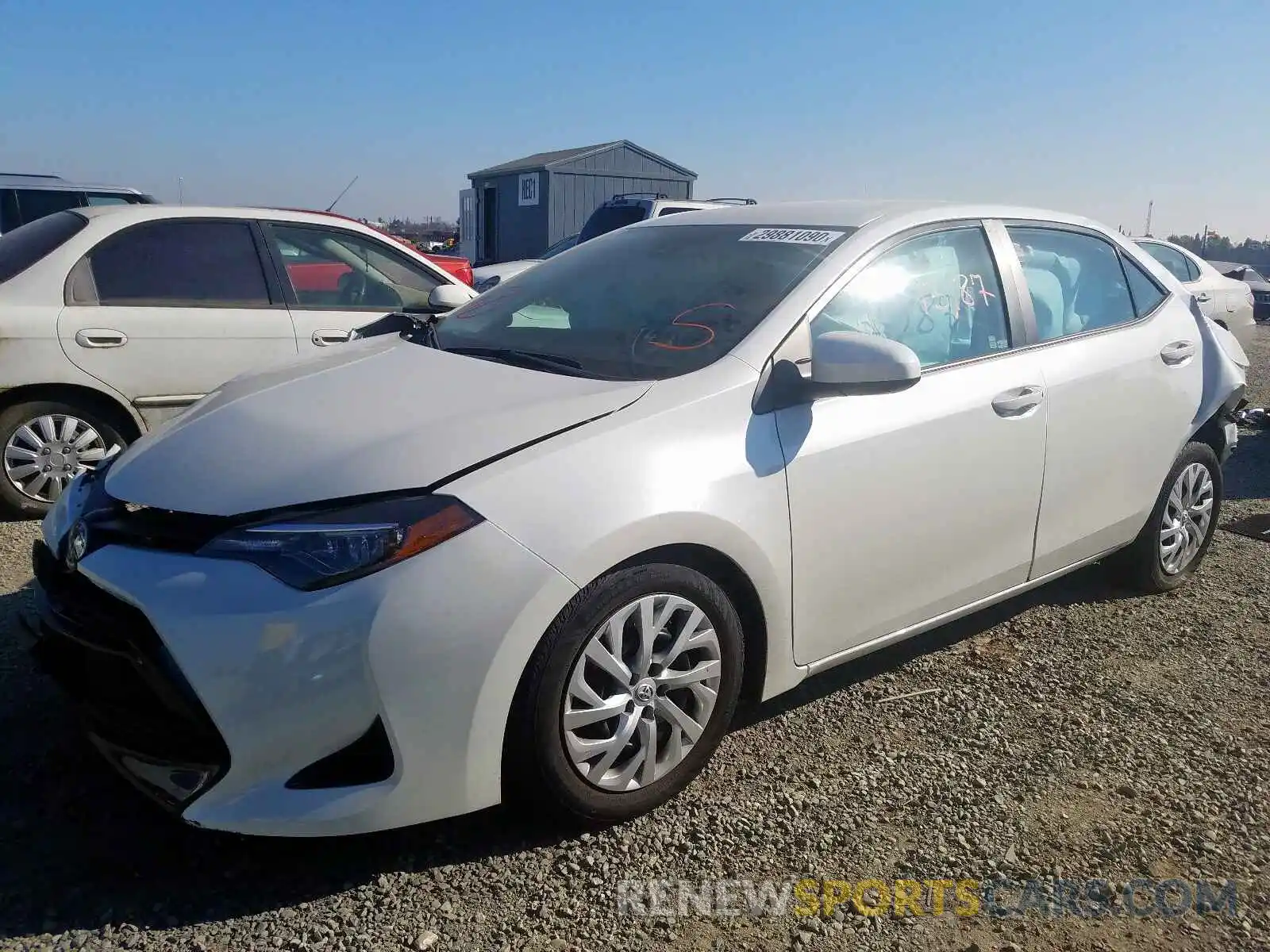 2 Photograph of a damaged car 5YFBURHE2KP871413 TOYOTA COROLLA 2019