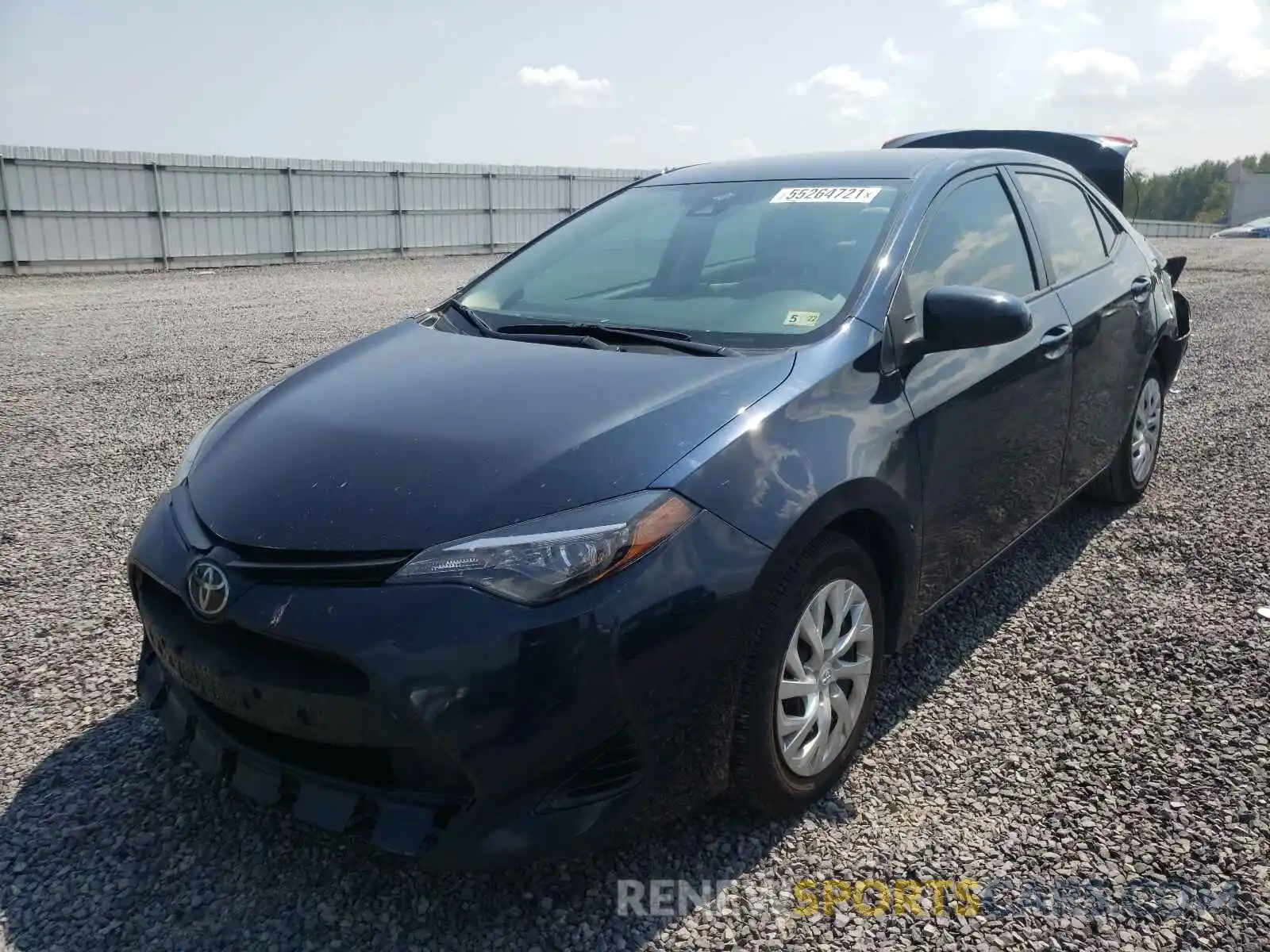 2 Photograph of a damaged car 5YFBURHE2KP871458 TOYOTA COROLLA 2019