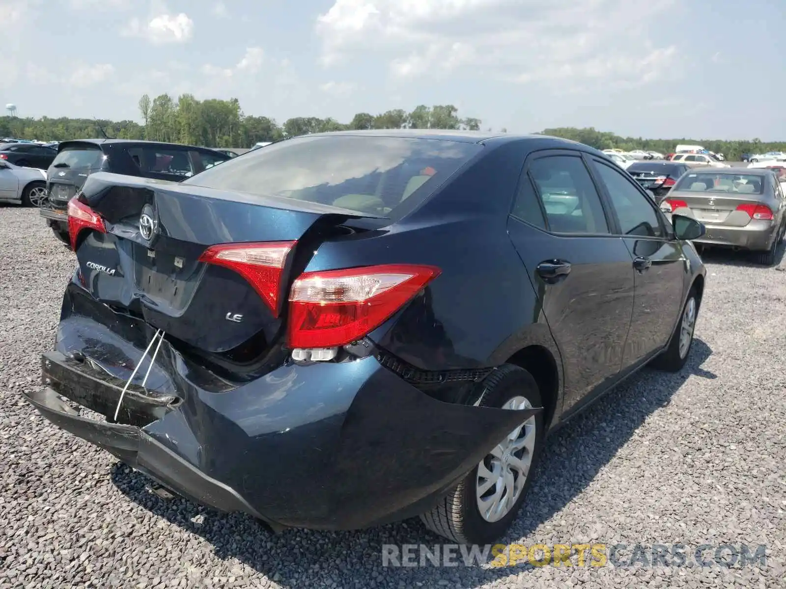 4 Photograph of a damaged car 5YFBURHE2KP871458 TOYOTA COROLLA 2019