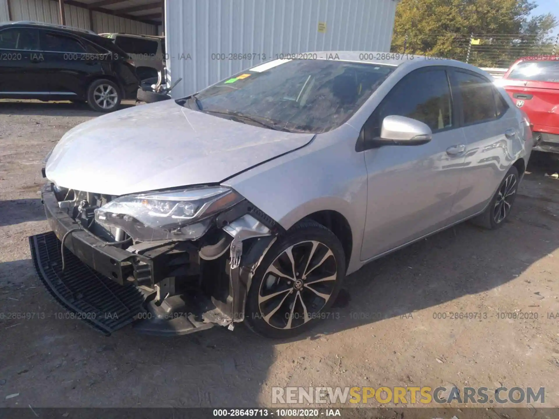 2 Photograph of a damaged car 5YFBURHE2KP872853 TOYOTA COROLLA 2019