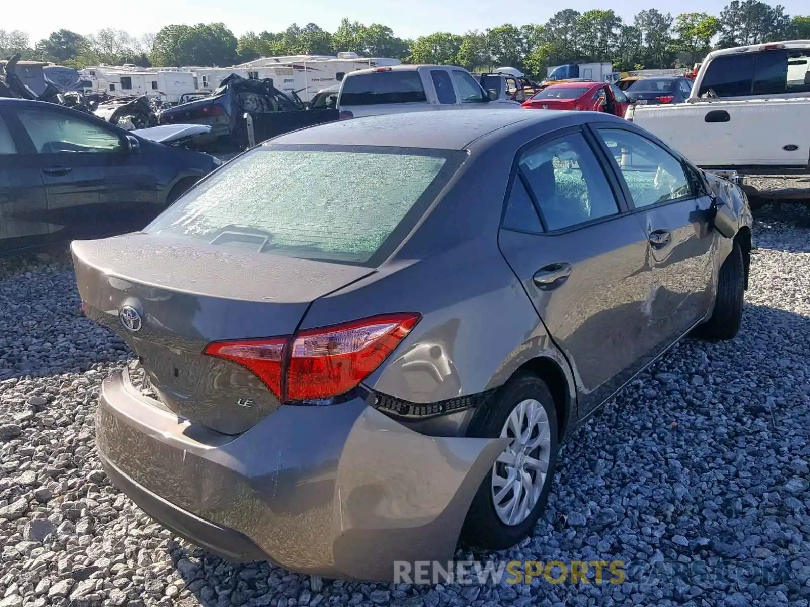 4 Photograph of a damaged car 5YFBURHE2KP872917 TOYOTA COROLLA 2019