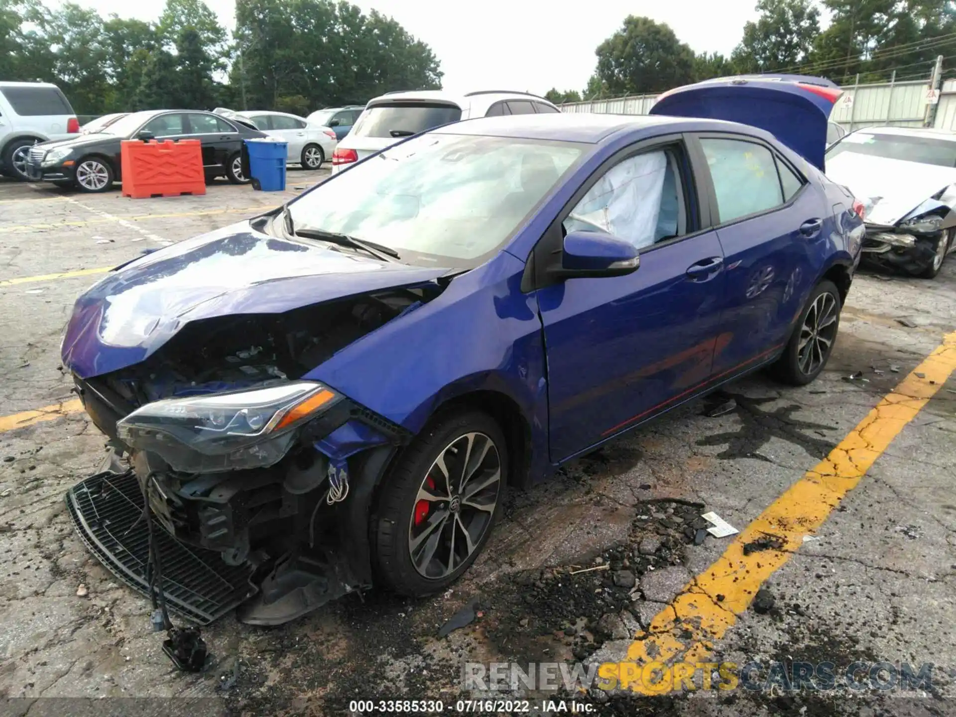 2 Photograph of a damaged car 5YFBURHE2KP873145 TOYOTA COROLLA 2019