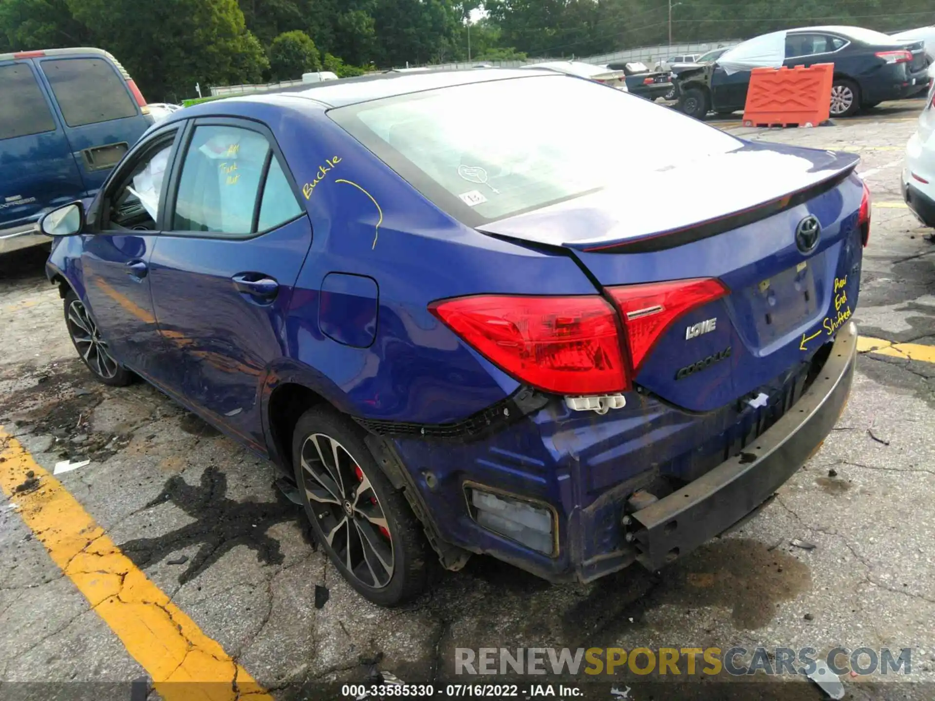 3 Photograph of a damaged car 5YFBURHE2KP873145 TOYOTA COROLLA 2019