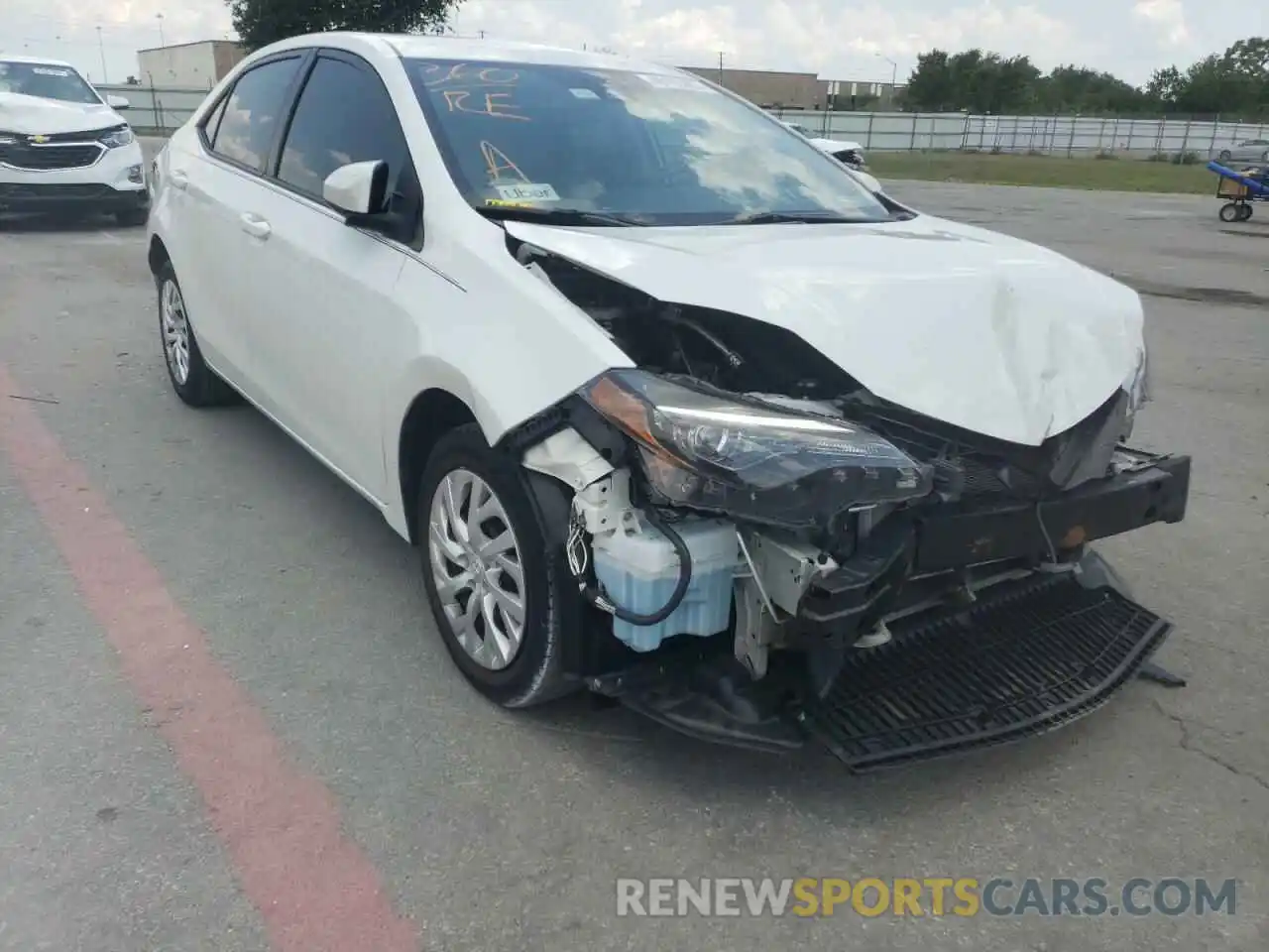 1 Photograph of a damaged car 5YFBURHE2KP873212 TOYOTA COROLLA 2019