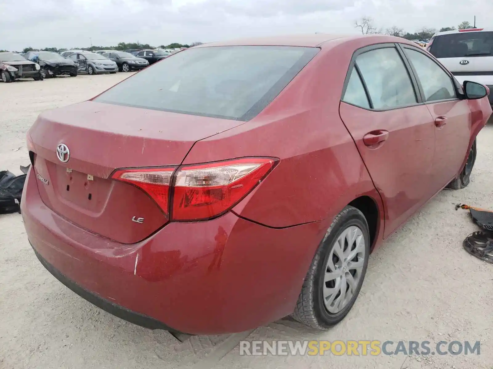 4 Photograph of a damaged car 5YFBURHE2KP873632 TOYOTA COROLLA 2019