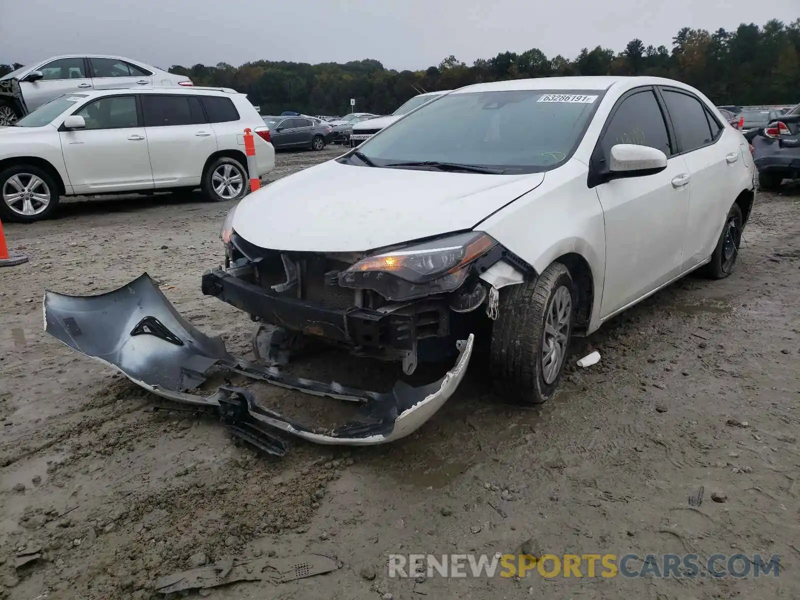 2 Photograph of a damaged car 5YFBURHE2KP874327 TOYOTA COROLLA 2019