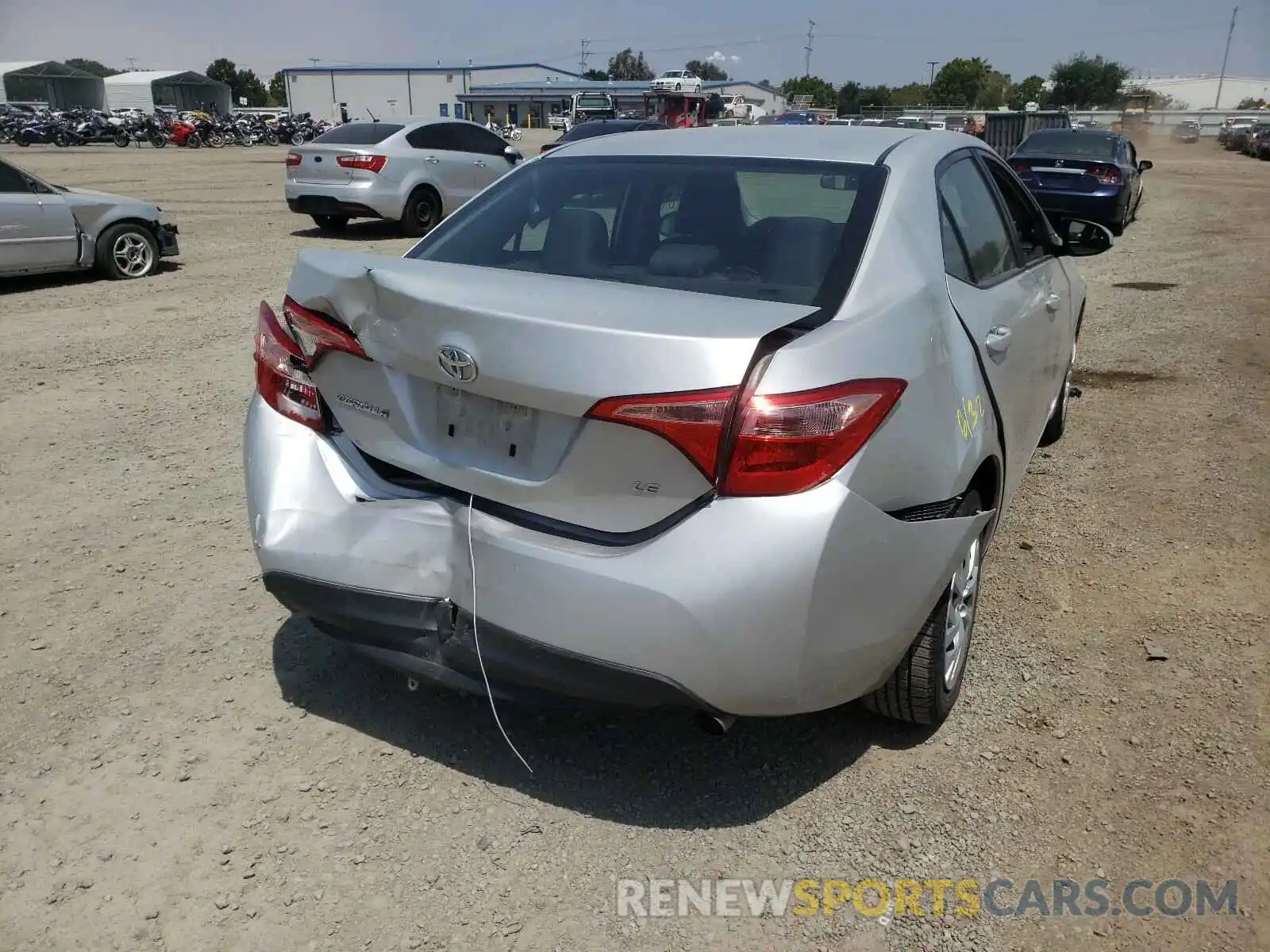 4 Photograph of a damaged car 5YFBURHE2KP875364 TOYOTA COROLLA 2019