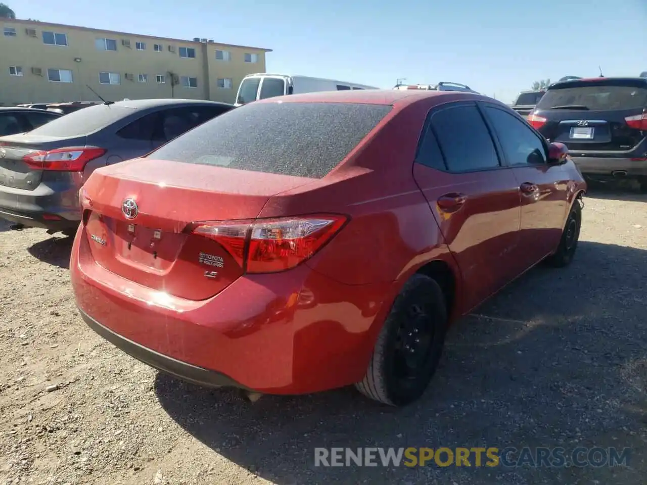 4 Photograph of a damaged car 5YFBURHE2KP875946 TOYOTA COROLLA 2019