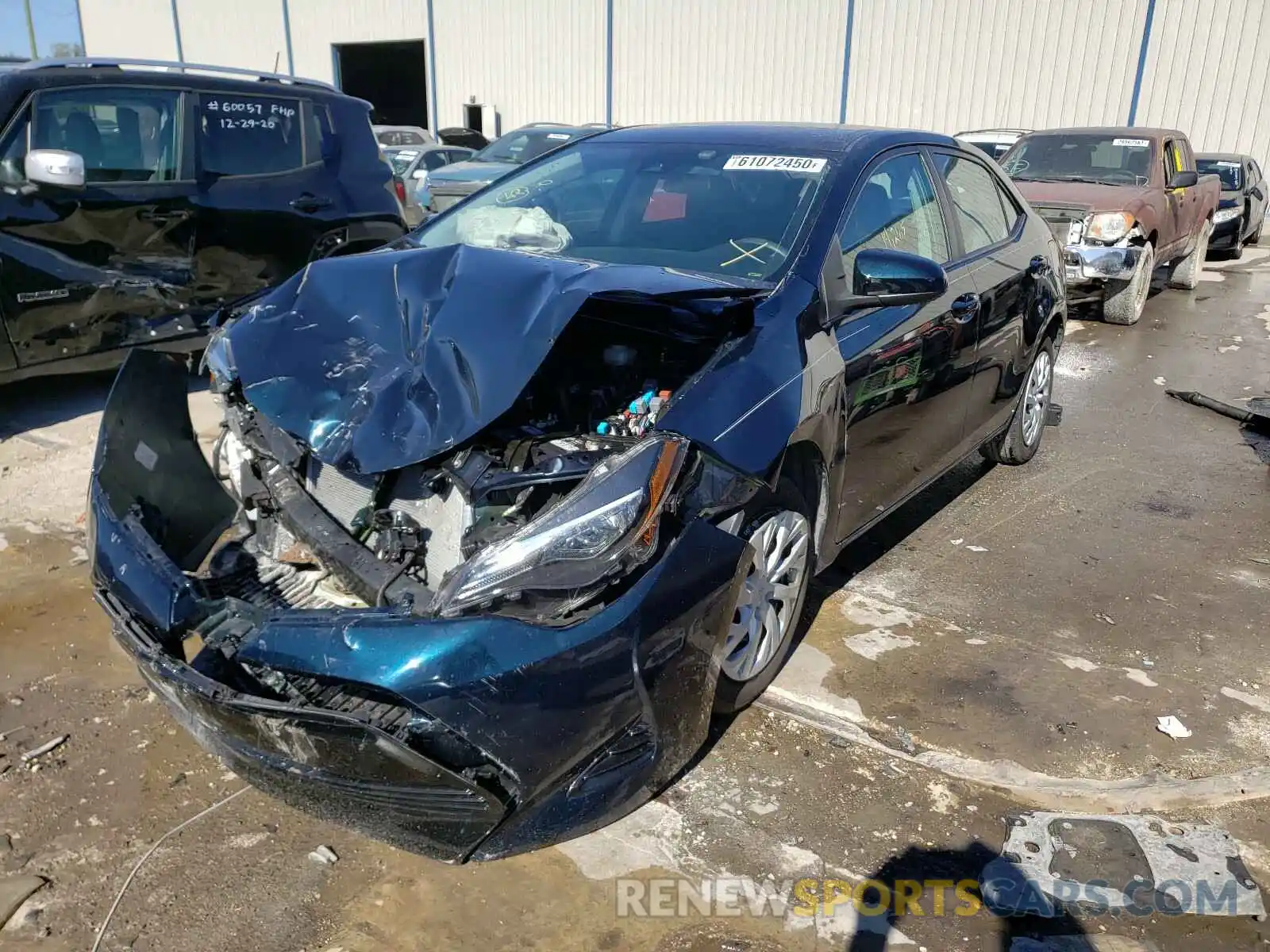 2 Photograph of a damaged car 5YFBURHE2KP876174 TOYOTA COROLLA 2019