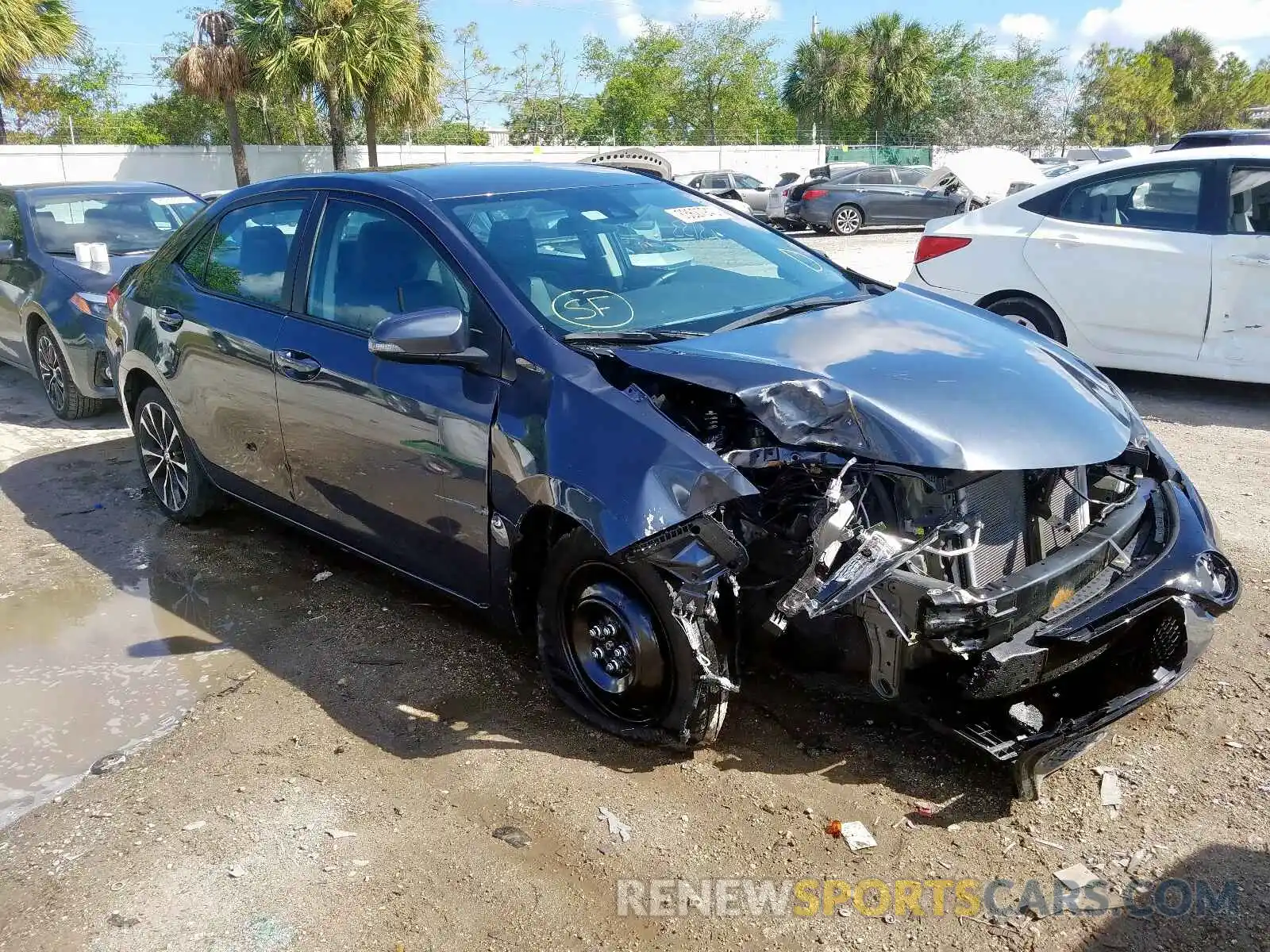 1 Photograph of a damaged car 5YFBURHE2KP876448 TOYOTA COROLLA 2019