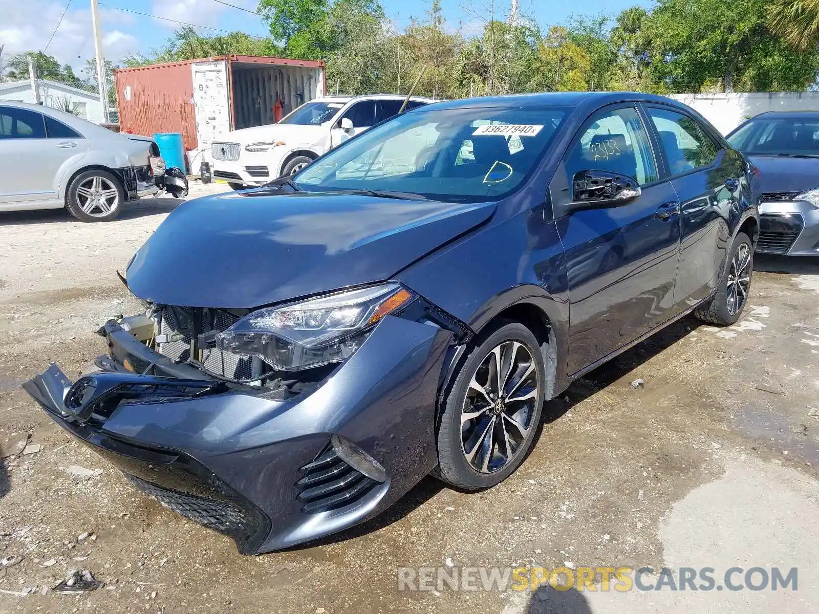 2 Photograph of a damaged car 5YFBURHE2KP876448 TOYOTA COROLLA 2019