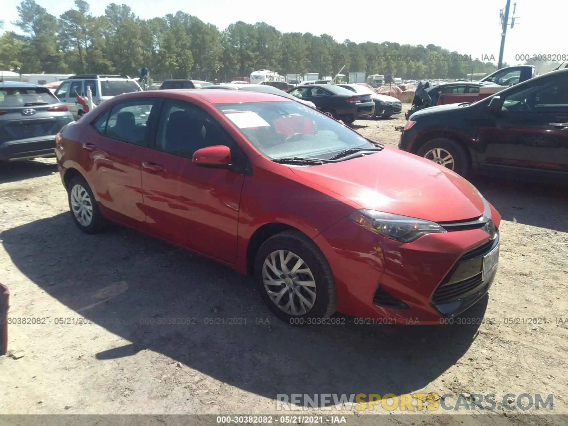 1 Photograph of a damaged car 5YFBURHE2KP876899 TOYOTA COROLLA 2019