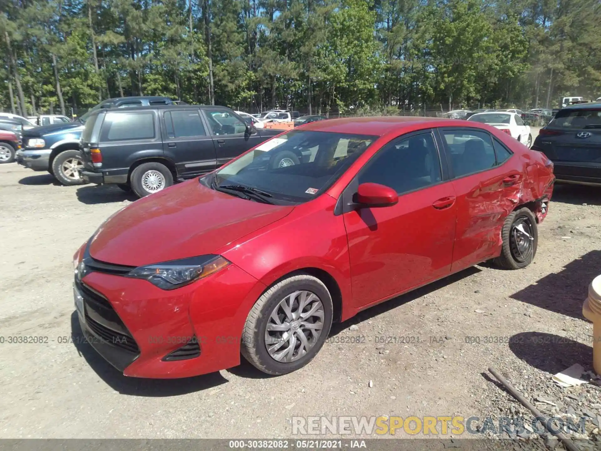 2 Photograph of a damaged car 5YFBURHE2KP876899 TOYOTA COROLLA 2019