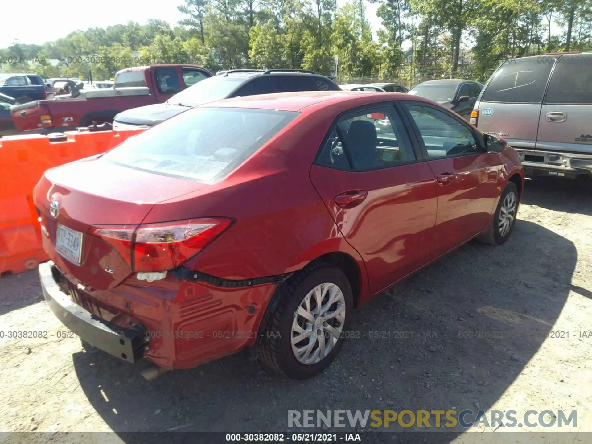 4 Photograph of a damaged car 5YFBURHE2KP876899 TOYOTA COROLLA 2019