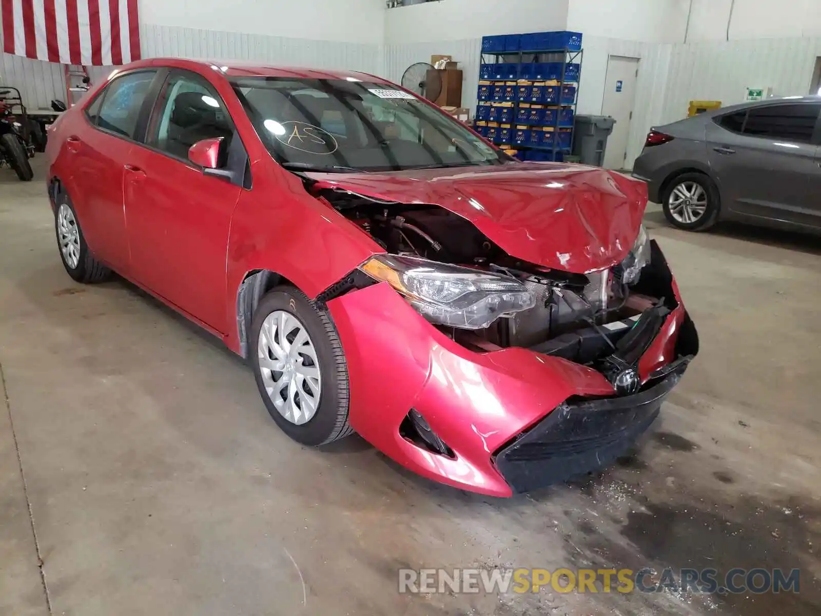 1 Photograph of a damaged car 5YFBURHE2KP876935 TOYOTA COROLLA 2019