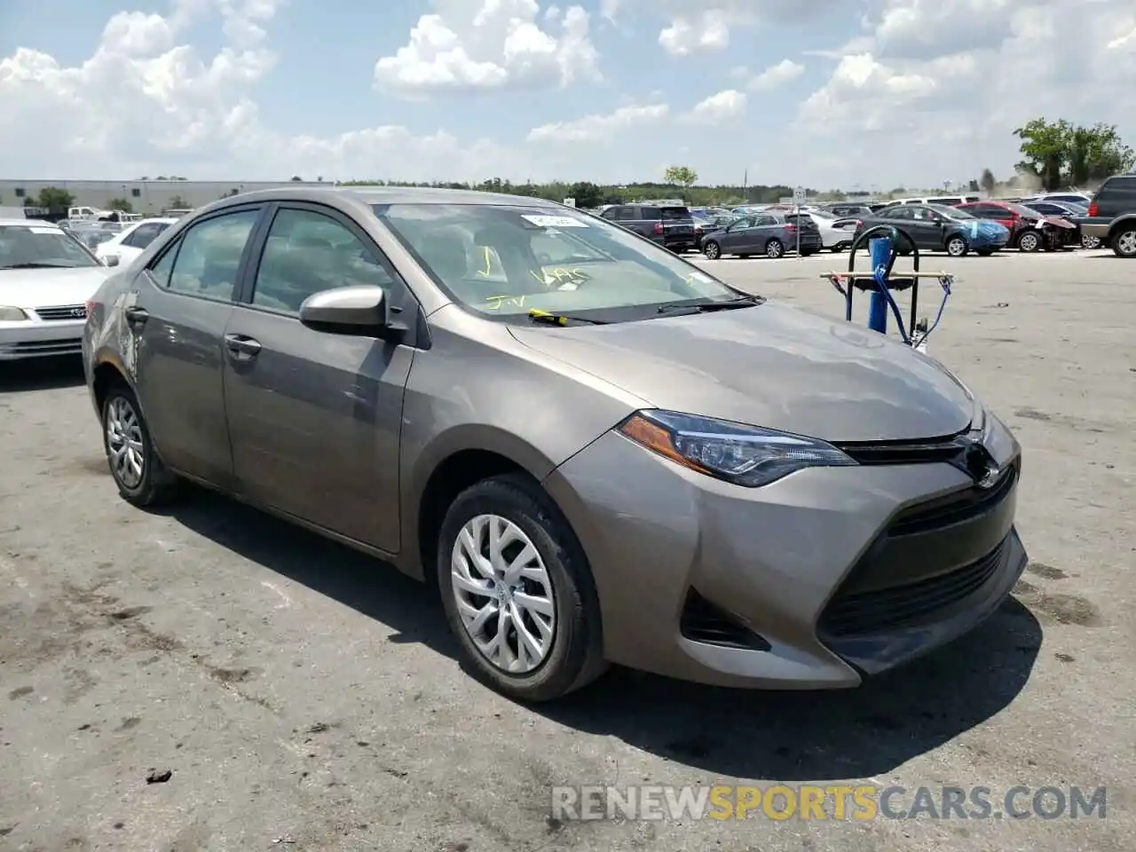 1 Photograph of a damaged car 5YFBURHE2KP876949 TOYOTA COROLLA 2019