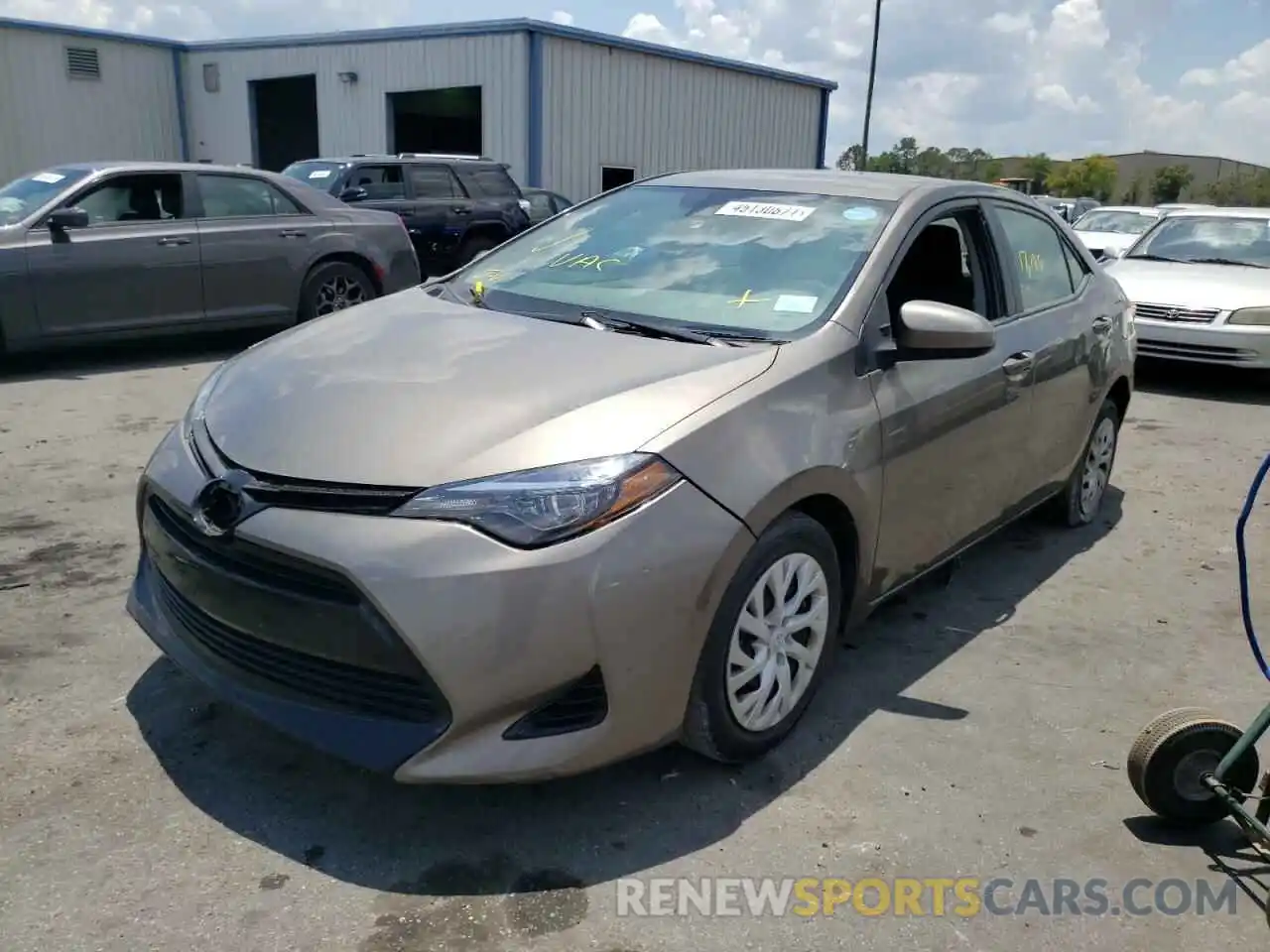 2 Photograph of a damaged car 5YFBURHE2KP876949 TOYOTA COROLLA 2019