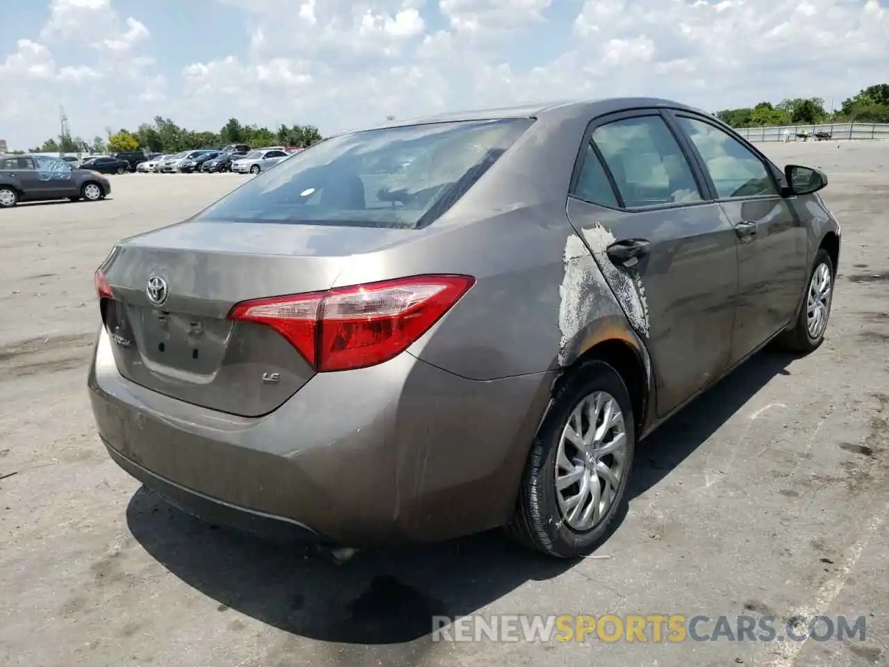 4 Photograph of a damaged car 5YFBURHE2KP876949 TOYOTA COROLLA 2019