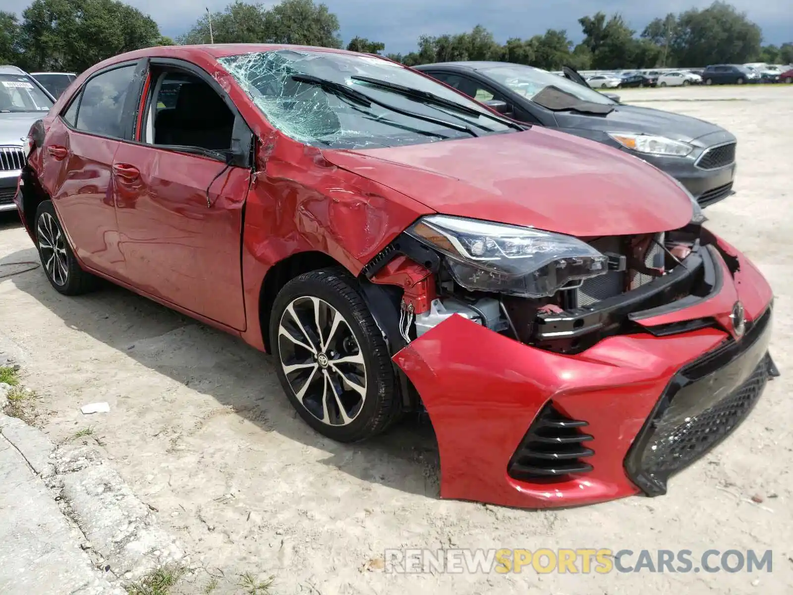 1 Photograph of a damaged car 5YFBURHE2KP877079 TOYOTA COROLLA 2019