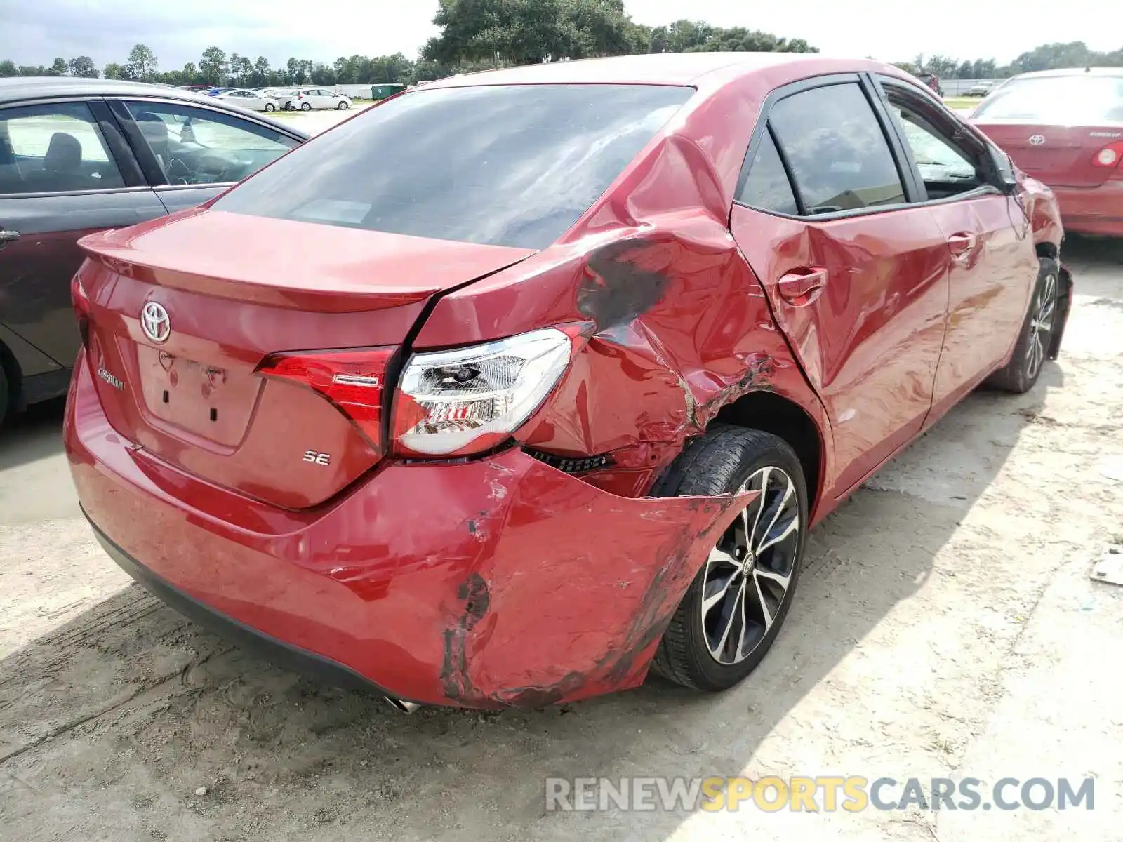 4 Photograph of a damaged car 5YFBURHE2KP877079 TOYOTA COROLLA 2019