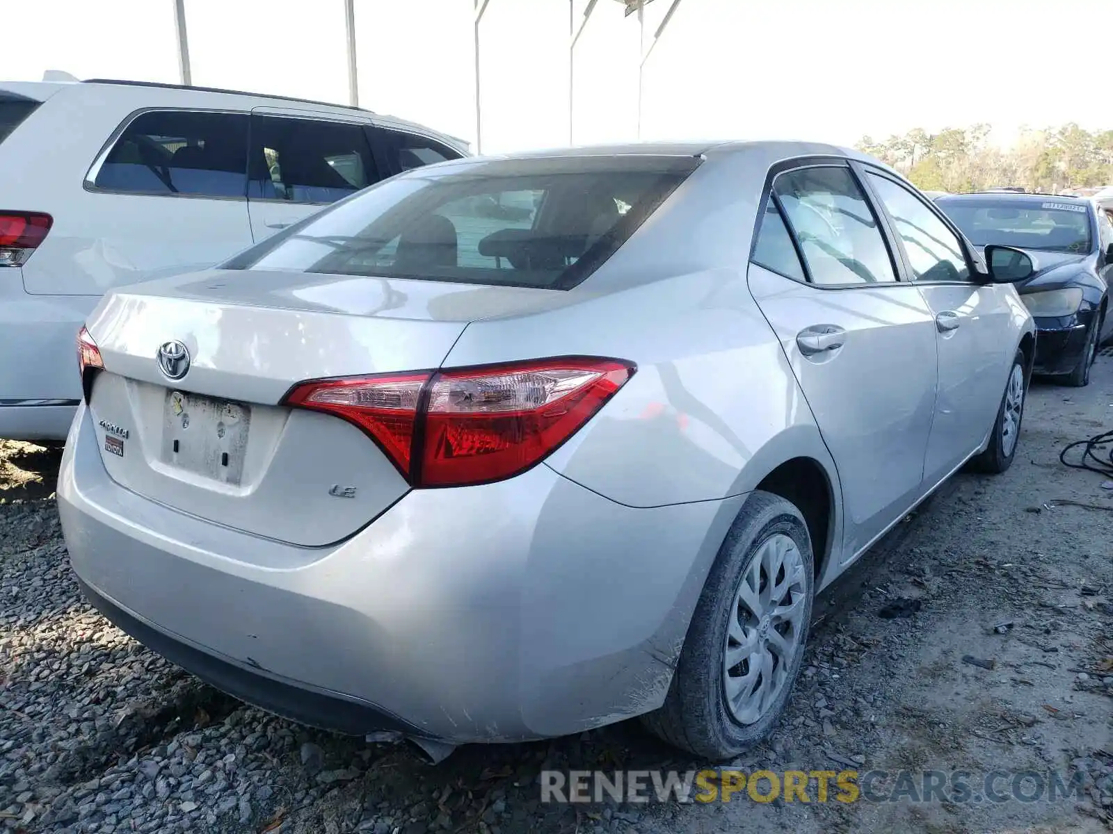 4 Photograph of a damaged car 5YFBURHE2KP877535 TOYOTA COROLLA 2019